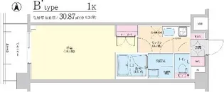 REーBE東三国【0707号室】の間取り