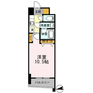 カスタリアタワー肥後橋【0605号室】の間取り