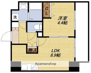 CREST TAPP新大阪【9階】の間取り