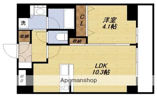 テラスレジデンス新大阪【9階】の間取り