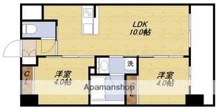 セレニテフラン新大阪【9階】の間取り