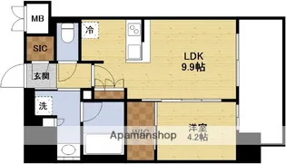 リヴィエール江坂江の木公園【11階】の間取り