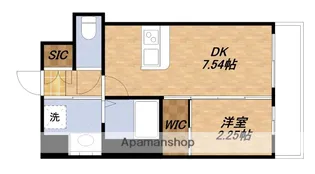 セレニテ江坂エクラ【5階】の間取り