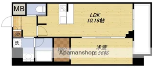プレジオ西中島ASIAN【10階】の間取り