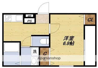 フジパレス井高野駅東【3階】の間取り