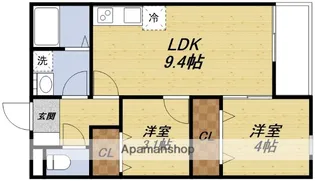 EIJU加島【1階】の間取り