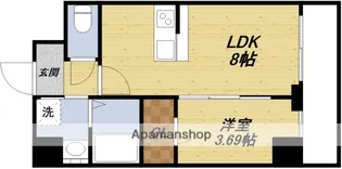 GRAN PASEO 江坂【1階】の間取り