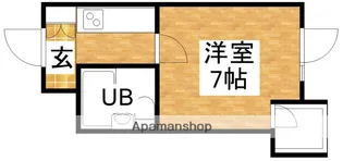 ミフネセントラルベア新大阪【9階】の間取り
