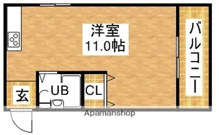 ハイツ上新第3西淡路【3階】の間取り