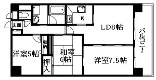 3LDKの間取り画像