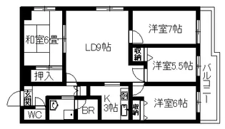 テン・フォーティ【11階】の間取り