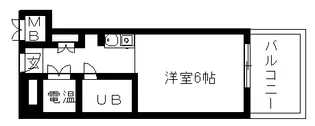 ユーロハイツ本町【0803号室】の間取り