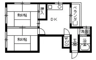 古川マンション【202号室】の間取り