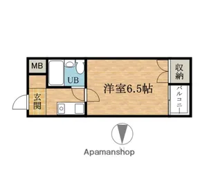 岡久ハイツ【3階】の間取り