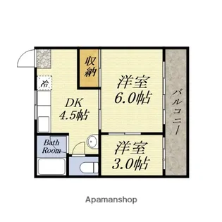 葵コーポ【202号室】の間取り