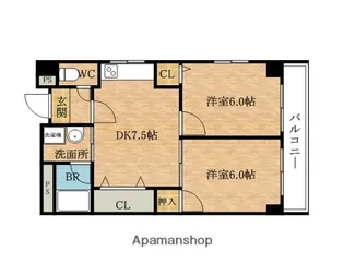 MOCO−06【6階】の間取り