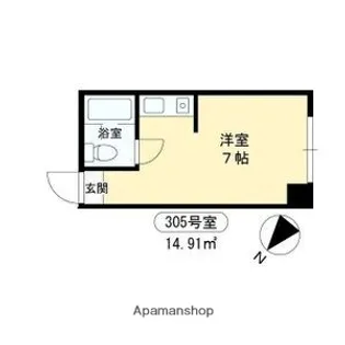 ラパンジール京町堀【3階】の間取り