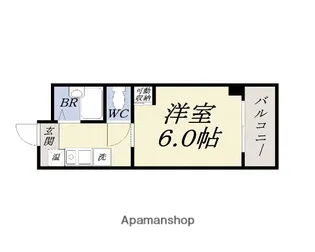 グランディール壹番館【6階】の間取り