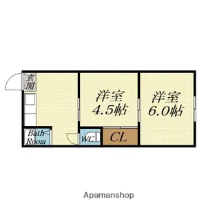 天戸マンション【2階】の間取り