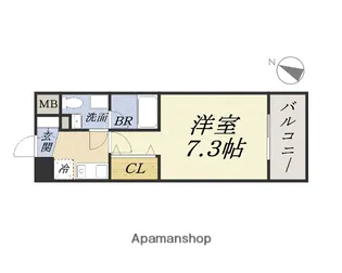 WILL DO 市岡【6階】の間取り