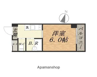 ハーバーメゾン弁天【3階】の間取り