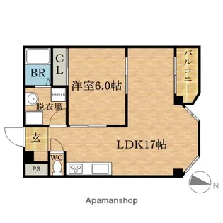 松栄市岡ハイツ【5階】の間取り