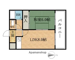 COSMO蓮井【3階】の間取り