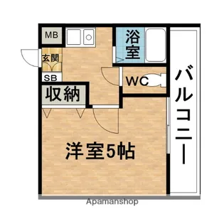 ラ・レジデンシア・コモダ【5階】の間取り