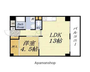 ポートヴィラメイセイ【7階】の間取り