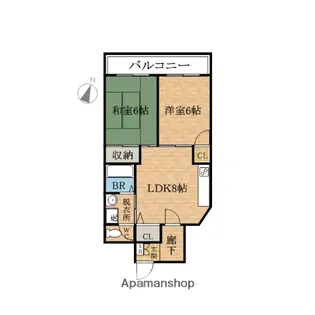 ベルドミュール【5階】の間取り