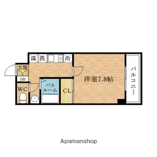 ハーバーハウス大阪【4階】の間取り
