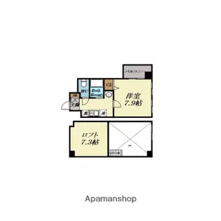 ハーバーハウス大阪【6階】の間取り