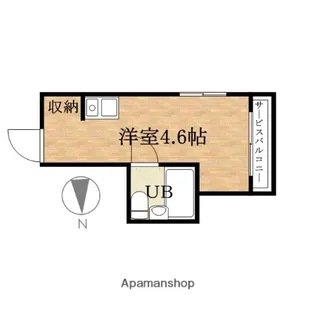 グリシーヌ弁天町【6階】の間取り
