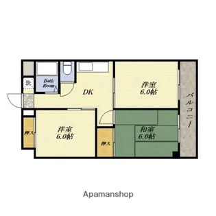 ハイグレード泉尾【701号室】の間取り
