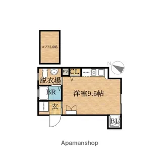 セレブコート朝潮橋【4階】の間取り
