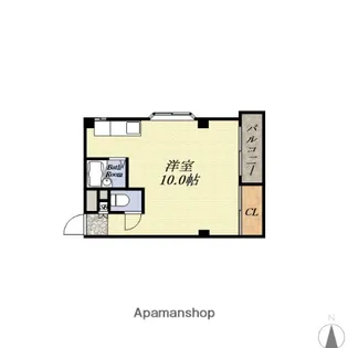 サントピア阿波座B棟【4階】の間取り