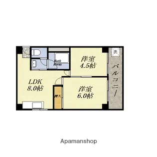 コーポラス翌檜【1階】の間取り