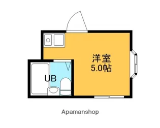 グリシーヌ弁天町【203号室】の間取り