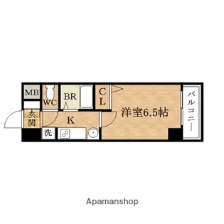 エステムコート大阪ベイエリア【7階】の間取り