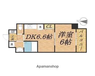 コスモプレミアムベイ大阪【8階】の間取り