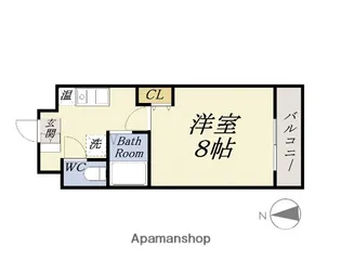 メゾンドラフィネ【3階】の間取り