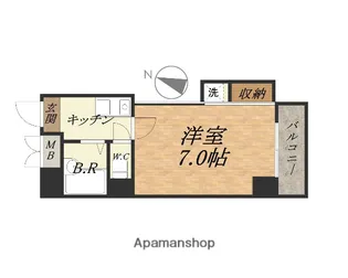 アンタンテ セブンス【10階】の間取り