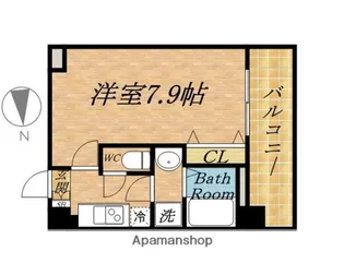 アドバンス大阪ベイシティ【3階】の間取り