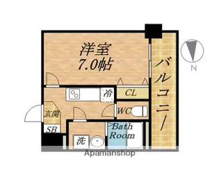 アドバンス大阪ベイシティ.【4階】の間取り
