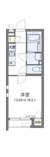クレイノELAN【201号室】の間取り