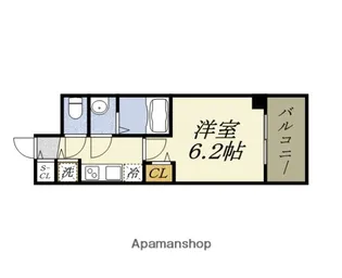プレサンスOSAKA DOMECITYワンダー【10階】の間取り