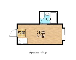 1Rの間取り画像