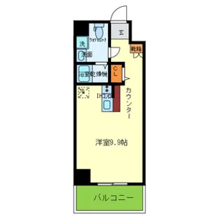 パウゼドーム前【8階】の間取り