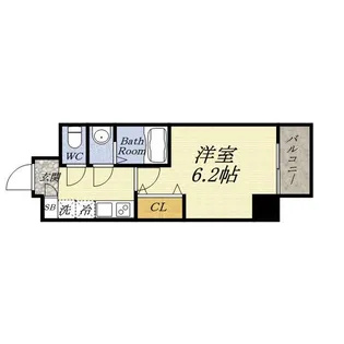 アキソレイユ本田【401号室】の間取り