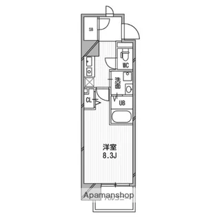 アスリート本町 リバーウエスト【3階】の間取り